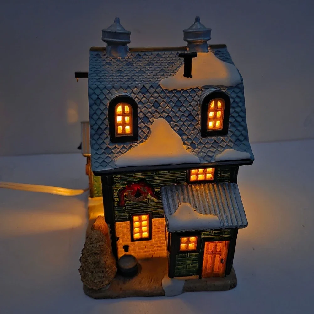 Lemax Barn Dance Christmas Village Lighted B C Ranch Harvest Crossing 2000 Boxed